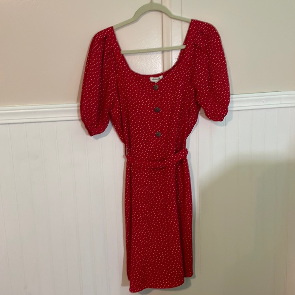 MIDI RED SUMMER DRESS